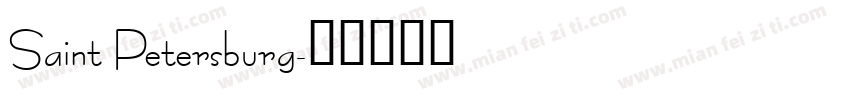 Saint Petersburg字体转换